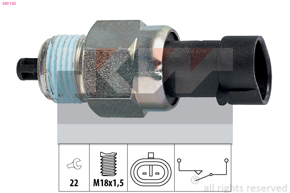 Achteruitrijlichtschakelaar KW 560 142