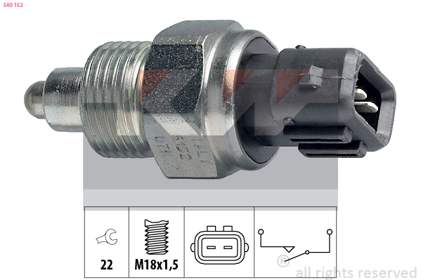 Achteruitrijlichtschakelaar KW 560 152