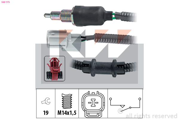 Achteruitrijlichtschakelaar KW 560 175