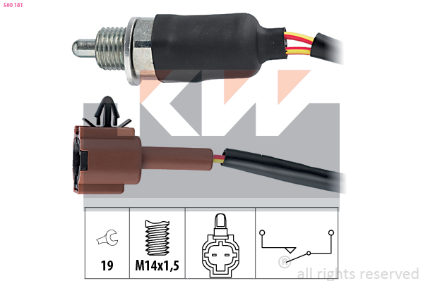 Achteruitrijlichtschakelaar KW 560 181