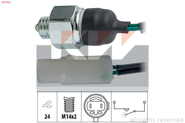 Achteruitrijlichtschakelaar KW 560 206