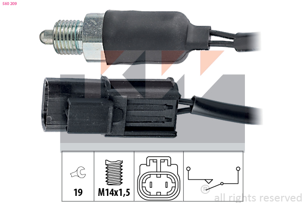 Achteruitrijlichtschakelaar KW 560 209