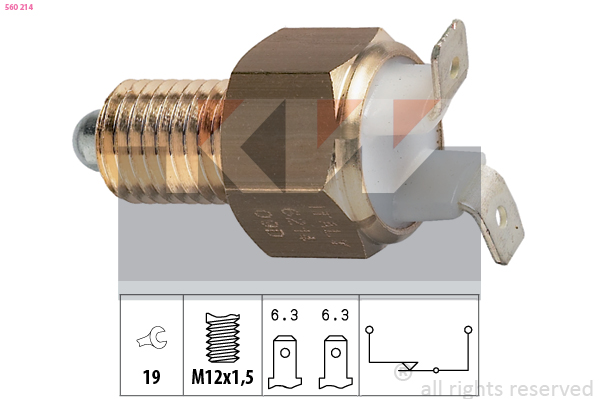 Achteruitrijlichtschakelaar KW 560 214