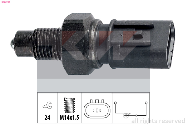 Achteruitrijlichtschakelaar KW 560 235