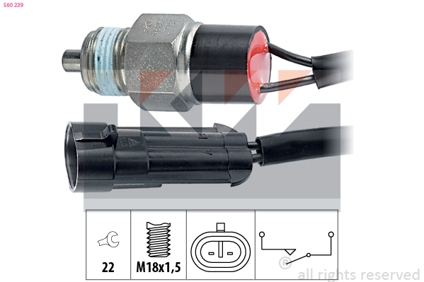 Achteruitrijlichtschakelaar KW 560 239