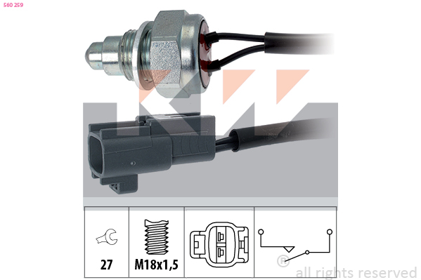 Achteruitrijlichtschakelaar KW 560 259