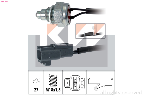 Achteruitrijlichtschakelaar KW 560 261