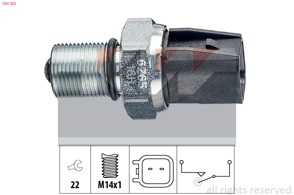 Achteruitrijlichtschakelaar KW 560 265