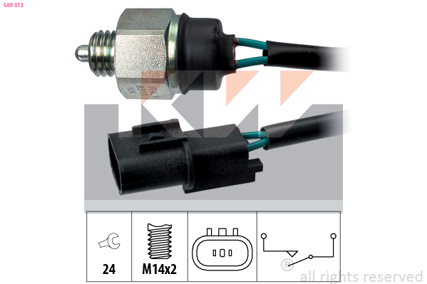 Achteruitrijlichtschakelaar KW 560 313