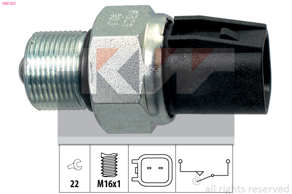 Achteruitrijlichtschakelaar KW 560 321