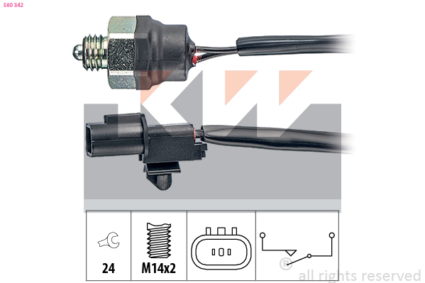 Achteruitrijlichtschakelaar KW 560 342