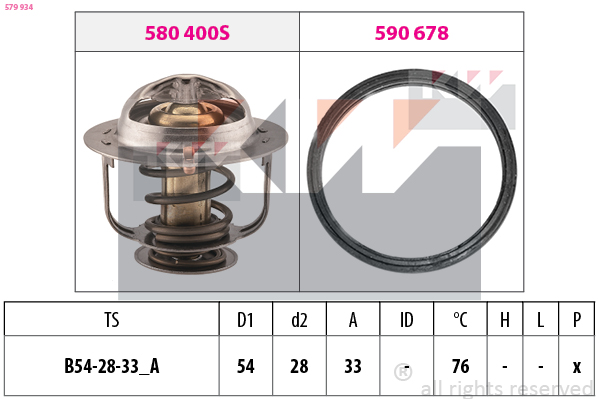 Thermostaat KW 579 934