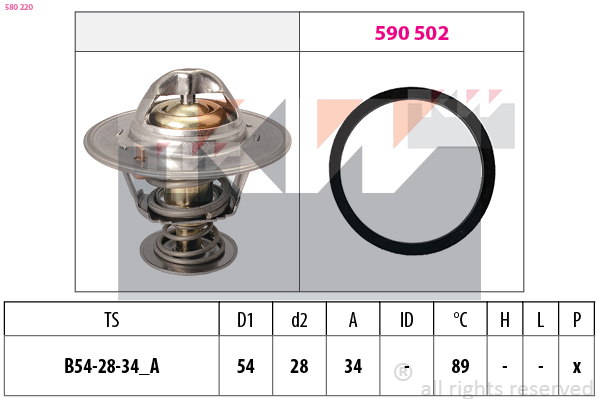 Thermostaat KW 580 220