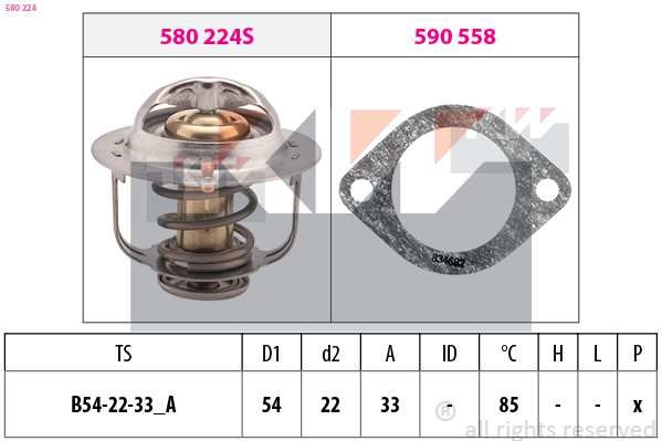 Thermostaat KW 580 224