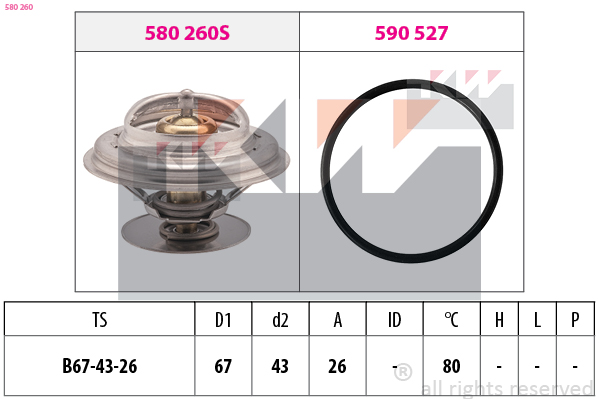 Thermostaat KW 580 260