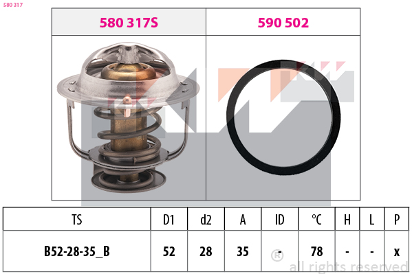 Thermostaat KW 580 317