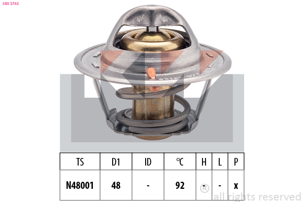 Thermostaat KW 580 376S