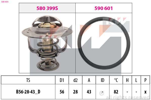 Thermostaat KW 580 404