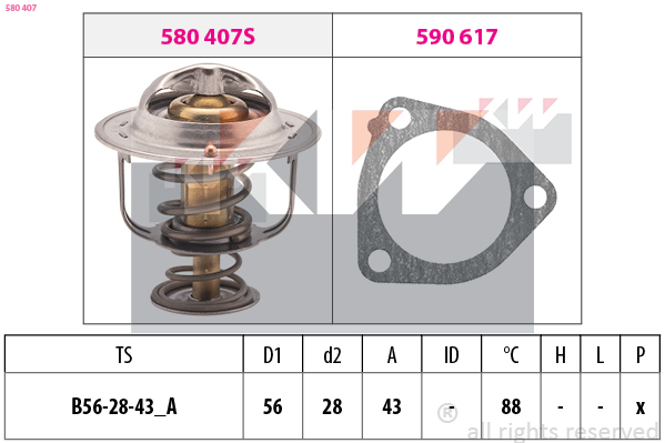 Thermostaat KW 580 407