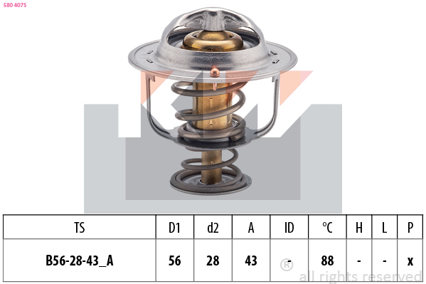 Thermostaat KW 580 407S