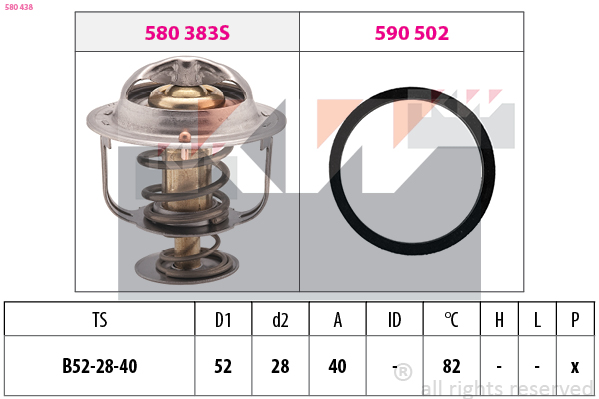 Thermostaat KW 580 438