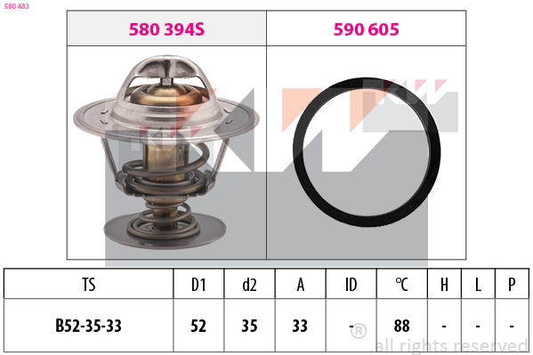 Thermostaat KW 580 483