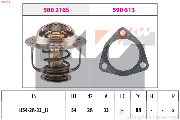 Thermostaat KW 580 535