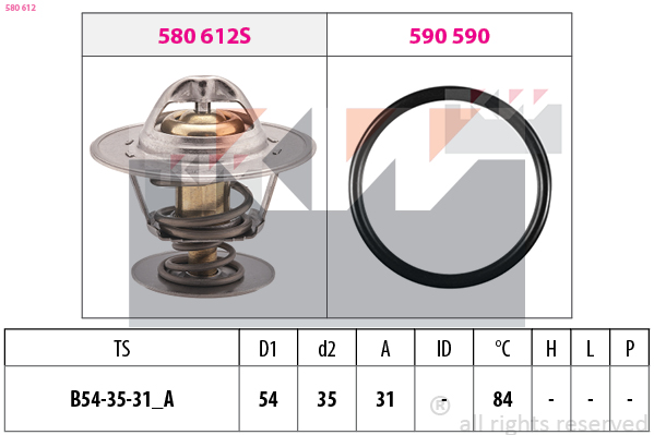 Thermostaat KW 580 612