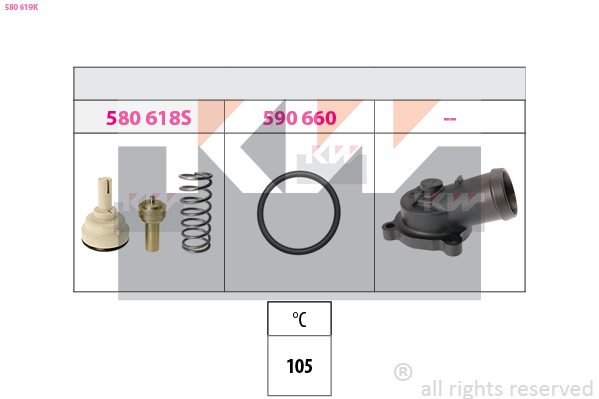 Thermostaat KW 580 619K