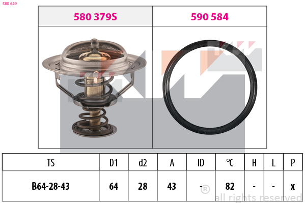 Thermostaat KW 580 649