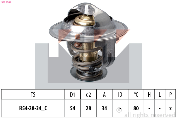 Thermostaat KW 580 694S