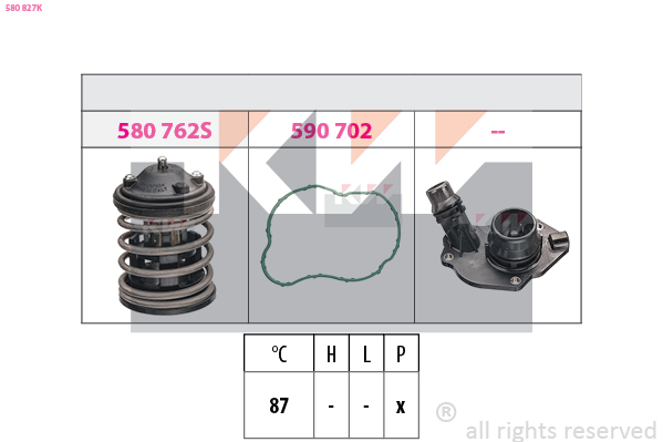 Thermostaat KW 580 827K