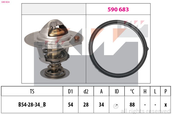 Thermostaat KW 580 834