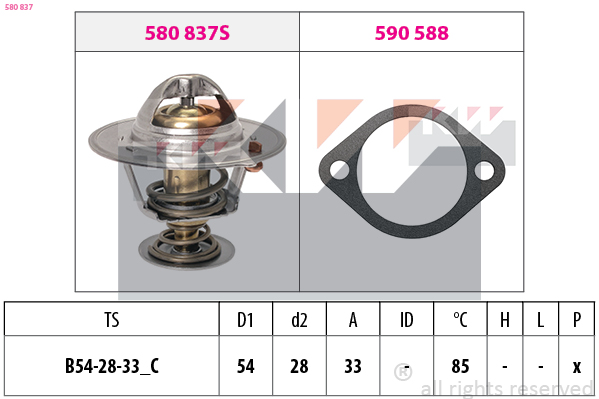 Thermostaat KW 580 837