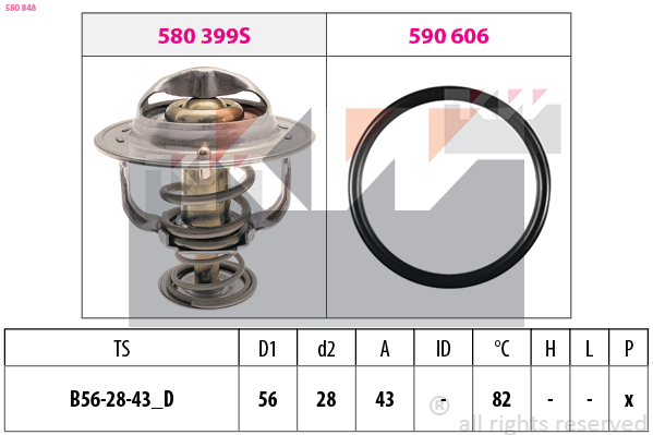 Thermostaat KW 580 848