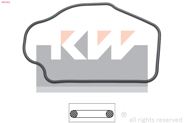 Thermostaathuis pakking KW 590 552