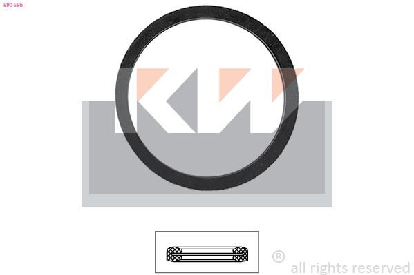 Thermostaathuis pakking KW 590 556