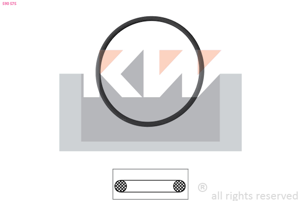 Thermostaathuis pakking KW 590 575