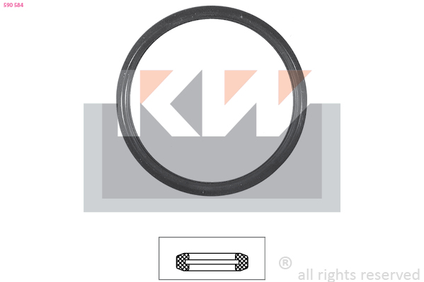 Thermostaathuis pakking KW 590 584