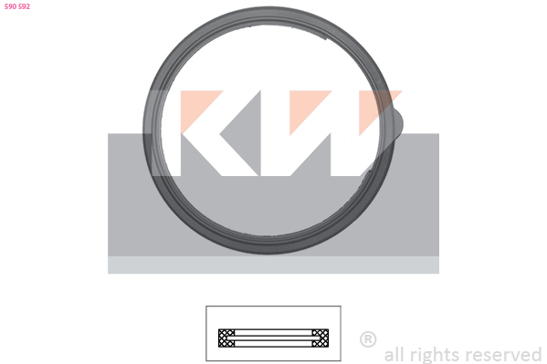 Thermostaat pakking KW 590 592