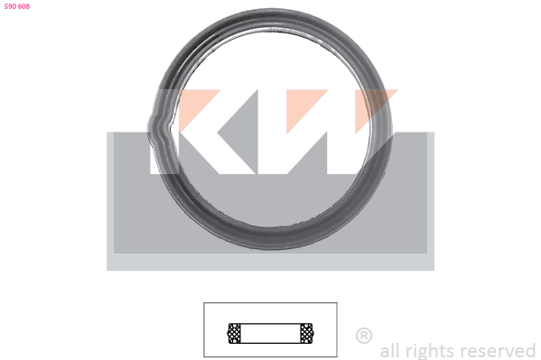 Thermostaathuis pakking KW 590 608