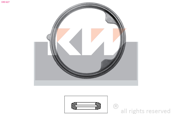 Thermostaat pakking KW 590 627