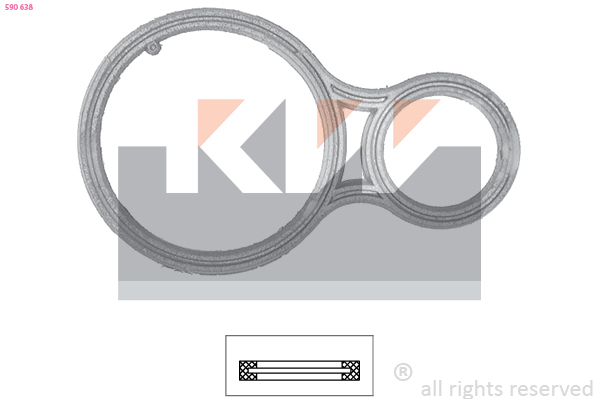 Thermostaat pakking KW 590 638