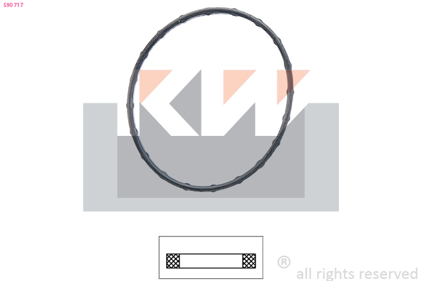 Thermostaat pakking KW 590 717