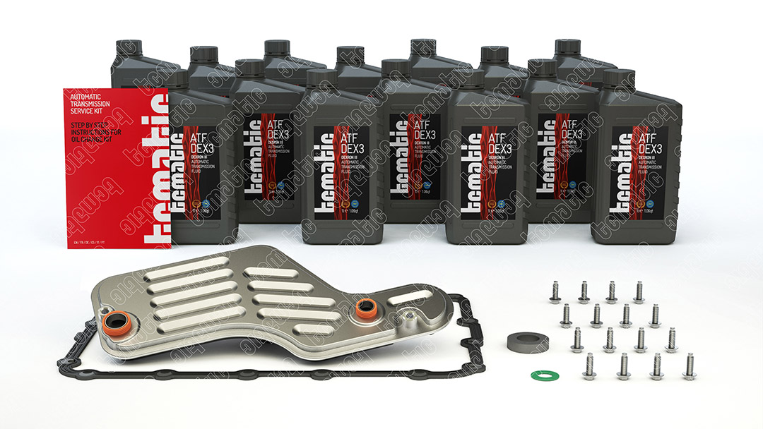 Onderd.set, olie verversen van automatische versnellingsbak Tcmatic 105.103.2004