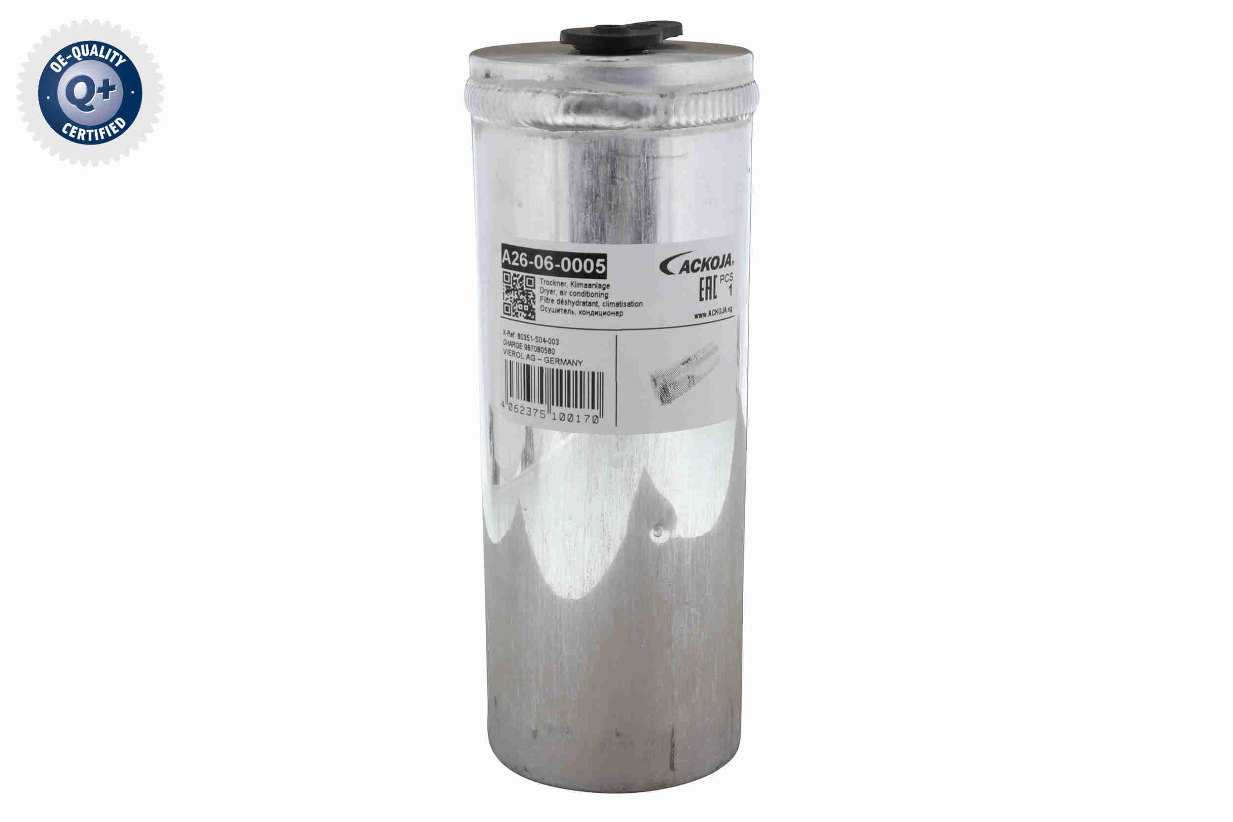 Airco droger/filter Ackoja A26-06-0005