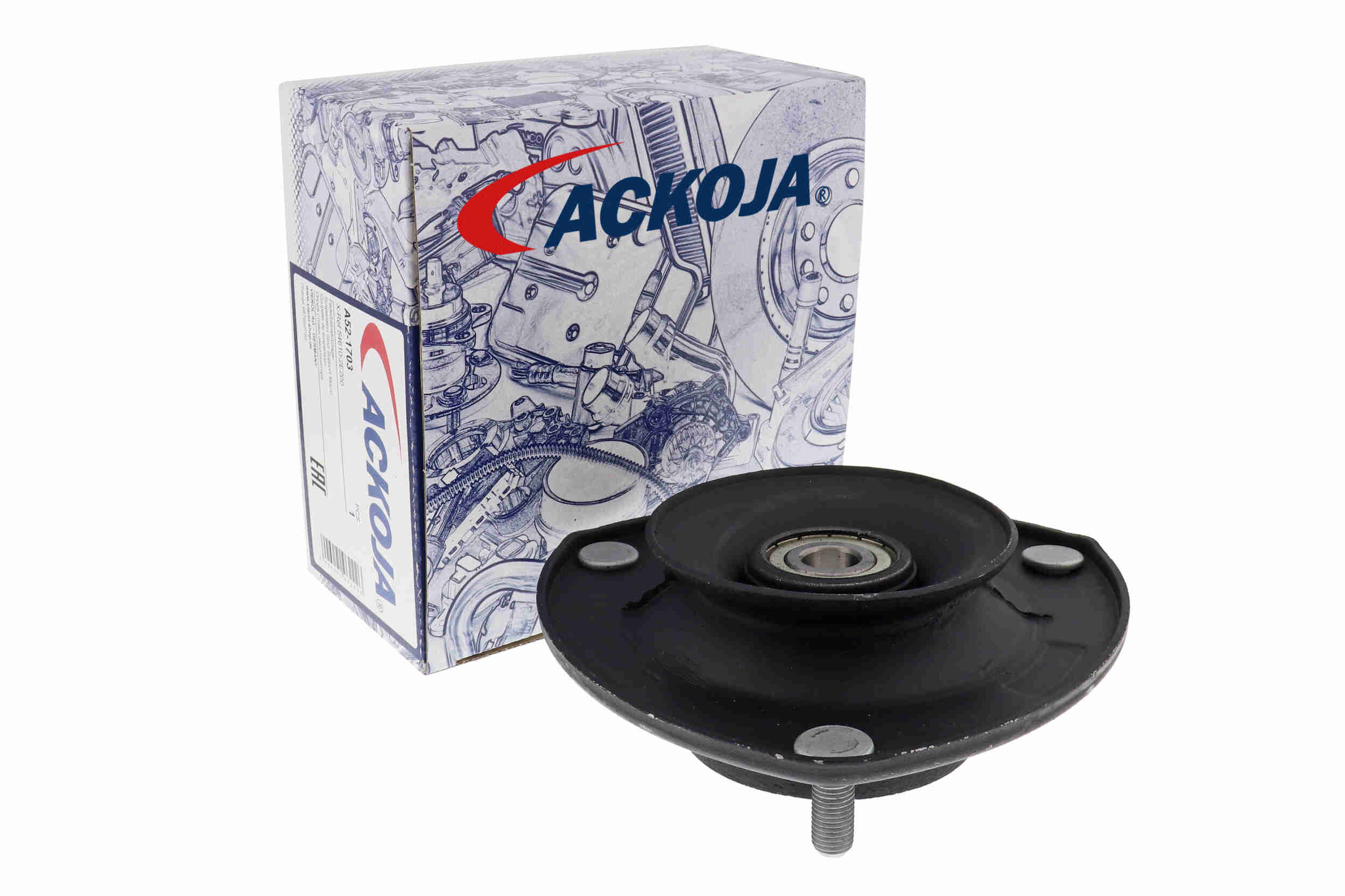 Ackoja Veerpootlager & rubber A52-1703