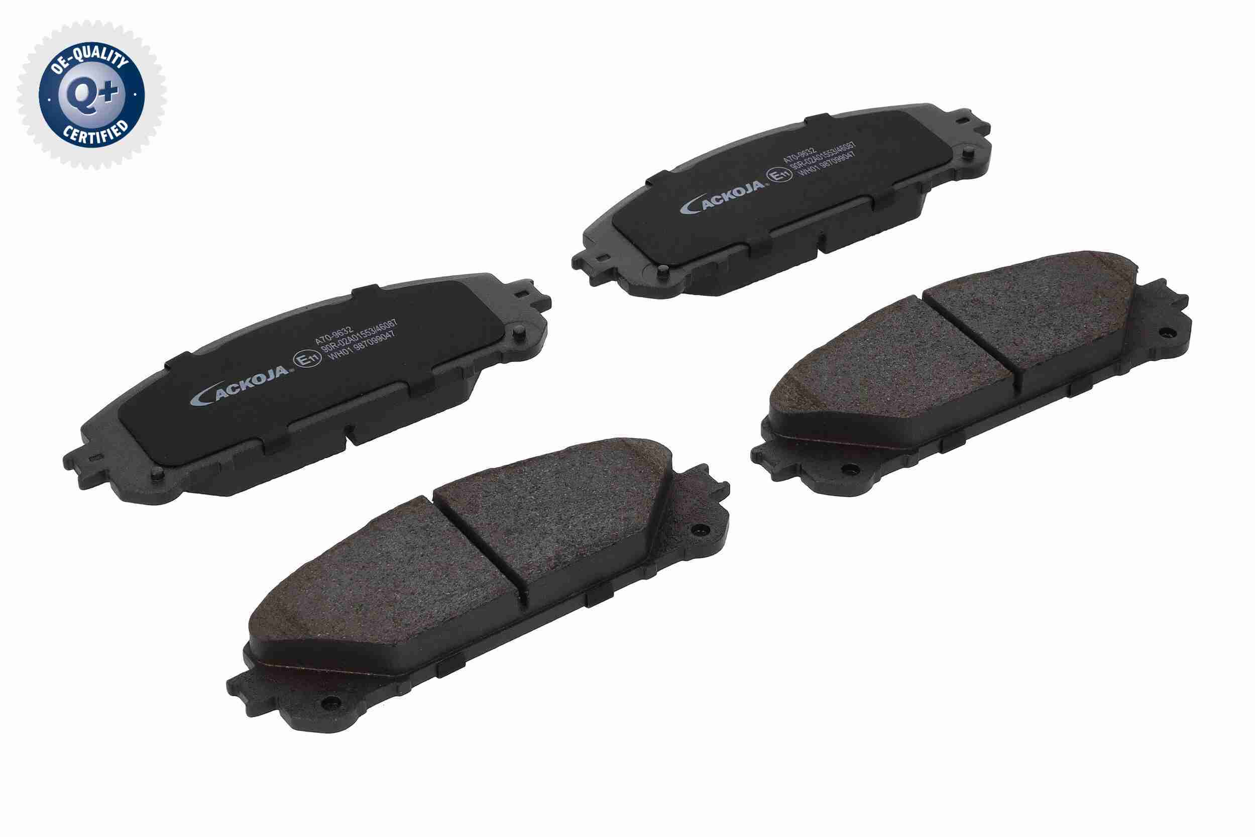 Remblokkenset, schijfrem Ackoja A70-9632
