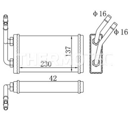 Thermotec Kachelradiateur D6G010TT