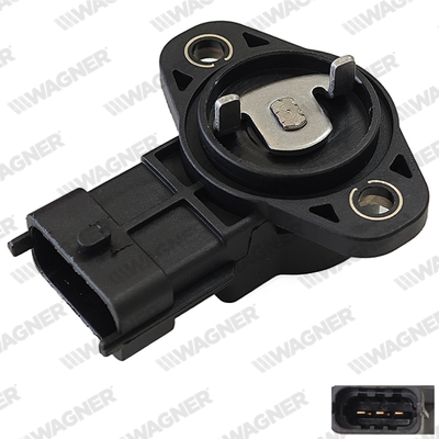 Sensor, smoorkleppenverstelling Wagner THR00019